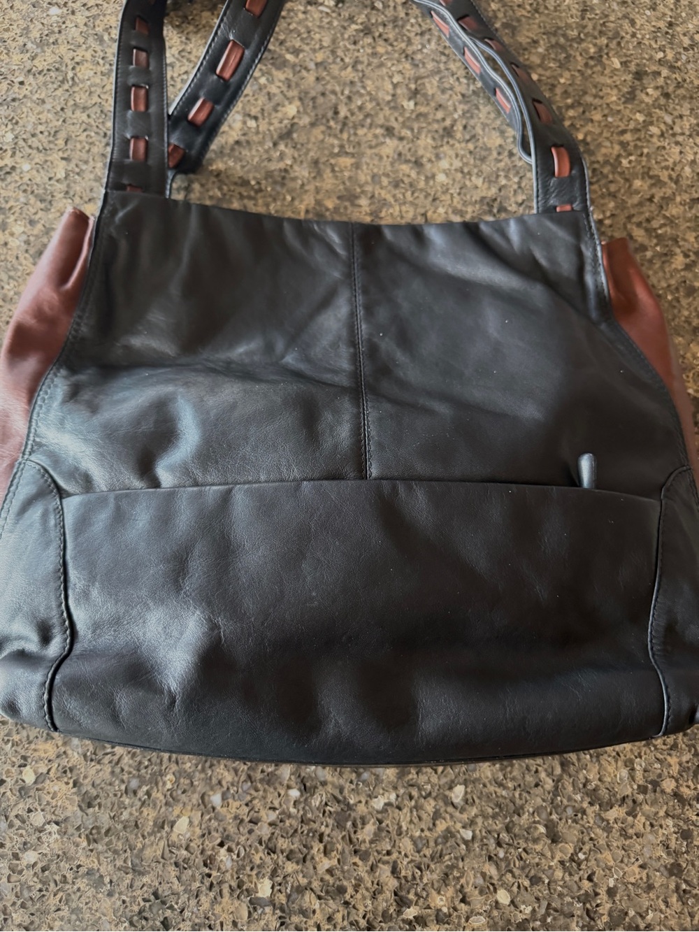 Large Derek Alexander leather shoulder Tote bag